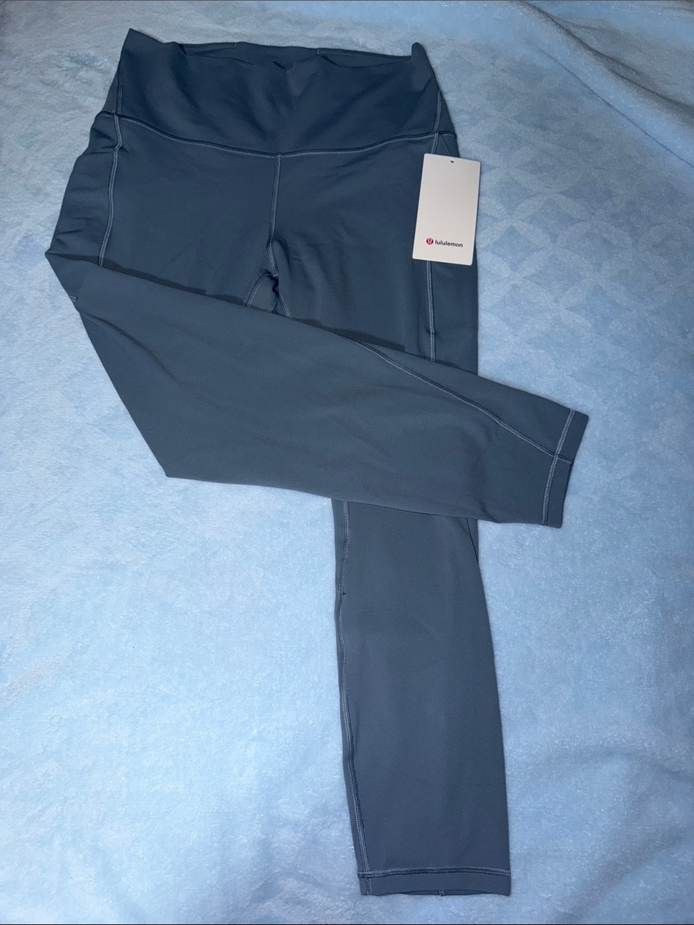 lululemon blue gray high-rise leggings